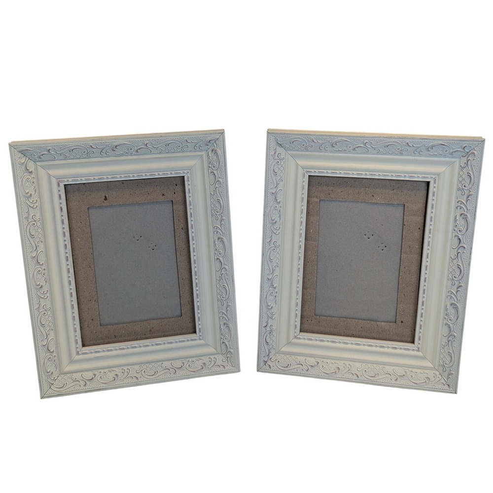 Green Tree Gallery Distressed Ornate Picture Frames Set of Two - Shabby Chic